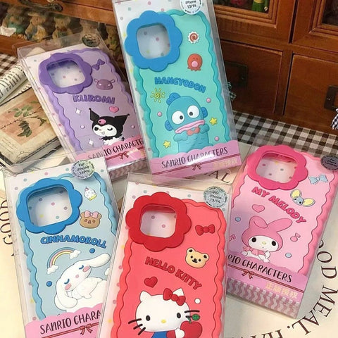 Sanrio Family HK Kuromi Cinna Pocha IPhone Case Full Body Protective Case For IPhone 11-15 Pro Max