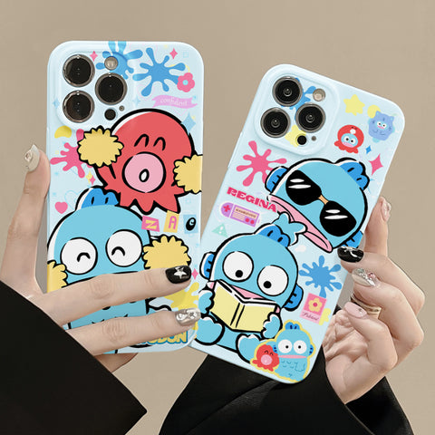 Fishman Cute Sanrio iPhone Case Full Body Protective Case For IPhone 11-15 Pro Max