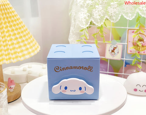 Sanrio Storage Box, Small Drawer on The Table, Square Puzzle, Superimposed Square Clutter Storage Box