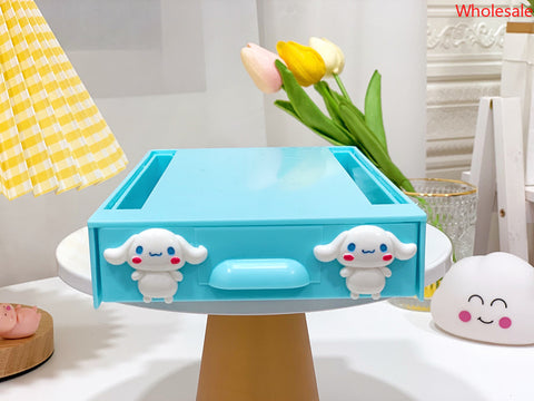 Sanrio Home Girl's Heart Bottom Table Hidden Adhesive Drawer Box Desk Stationery Sundries Storage Box