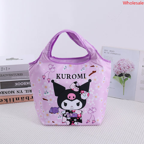 Large Cartoon Kimono Series Insulation Bag Bottle Beer and Beverage Constant Temperature Bag Lunch Box Bag Ice Pack Picnic Bag