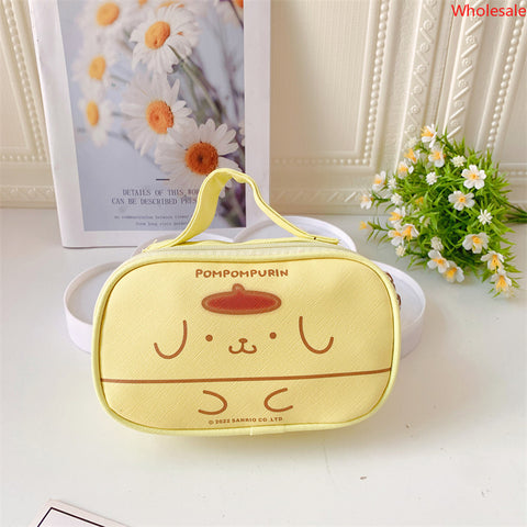 Sanrio Portable Makeup Bag Girl Heart Storage Bag Travel Makeup Bag Stationery Box Pencil Bag