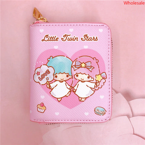 Sanrio Casual Short Zipper Wallet Card Bag Key Bag Loose Wallet Coin Bag