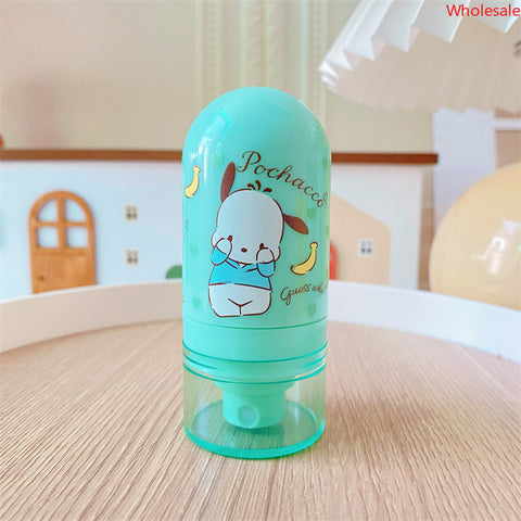 Sanrio Portable Alcohol Dispensing Bottle Vacuum Tubeless Sprayer Carry Small Spray Bottle Empty Bottle