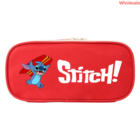 Star Baby Stitchy Pencil Case Cartoon Canvas Stationery Bag Coin Purse Zipper Student Storage Pencil Case