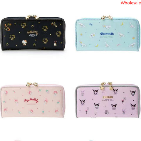 Sanrio Long Wallet Cute Large-capacity Students Multi-card Wallet Simple Clutch Bag