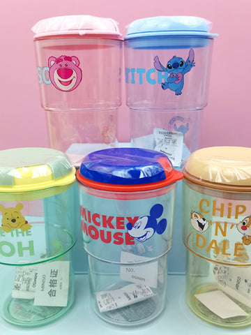 MINISO MINISO Excellent Product Sanrio Instant Cold Extraction Coffee Cup 500mL Disney Transparent Cartoon Water Cup