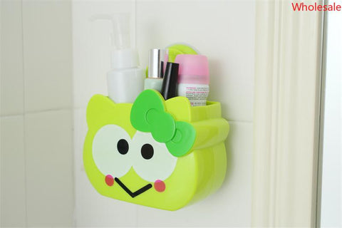 Storage Helper Non-marking Sticker Hook The Second Generation Storage Bucket Brand New Cute Cartoon Pattern Storage Bucket