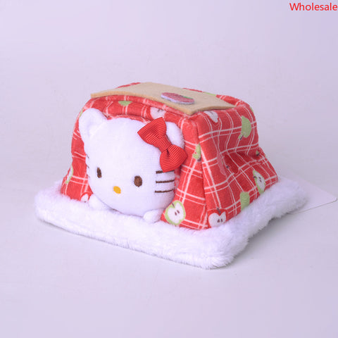 Cute Sanrio Plush Quilt Stove Warm Nest Doll Ornaments