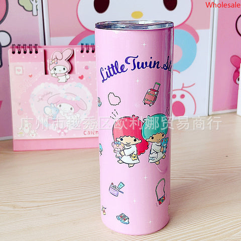 Sanrio Insulated Cup, Stainless Steel Straw Cup, New Multi-purpose Straight Drinking Cup, Cute Portable Insulated Cup, Water Cup