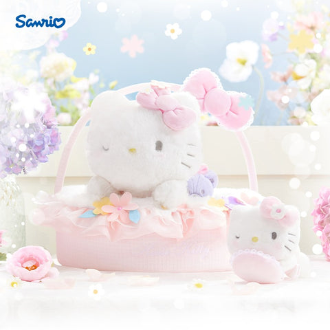 Sanrio Sanrio Spring Sleep Flower Basket Series Kuromi Melody HelloKitty Doll Pendant