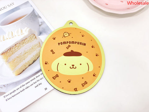 Cute Sanrio Dining Table Heat Insulation Mat, Anti-scald and Non-slip Household Absorbent High Temperature Resistant Pot Tray Tray Cuper, Water Drop Type Placemat