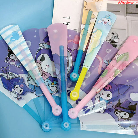 Sanrio Fan Cartoon Folding Fan Students Carry A Small Fan Plastic Folding Fan in Summer.