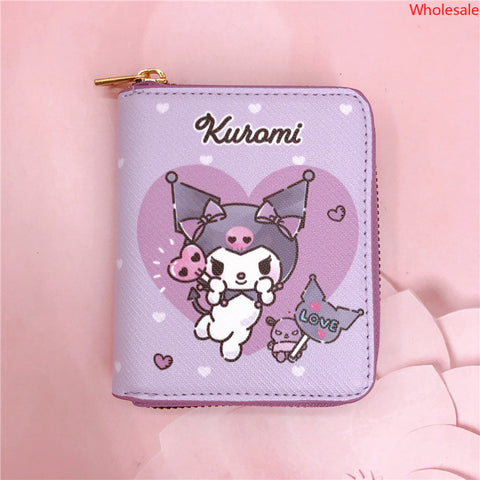 Sanrio Casual Short Zipper Wallet Card Bag Key Bag Loose Wallet Coin Bag