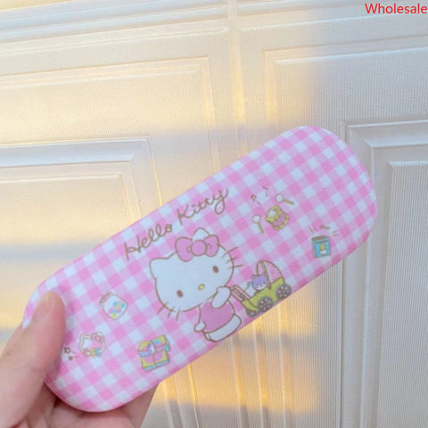 Sanrio Glasses Case Leather Myopia Glasses Student