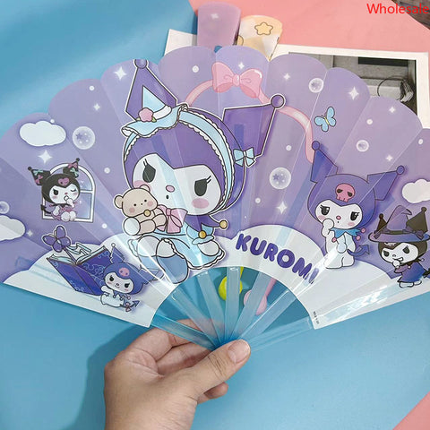 Sanrio Fan Cartoon Folding Fan Students Carry A Small Fan Plastic Folding Fan in Summer.