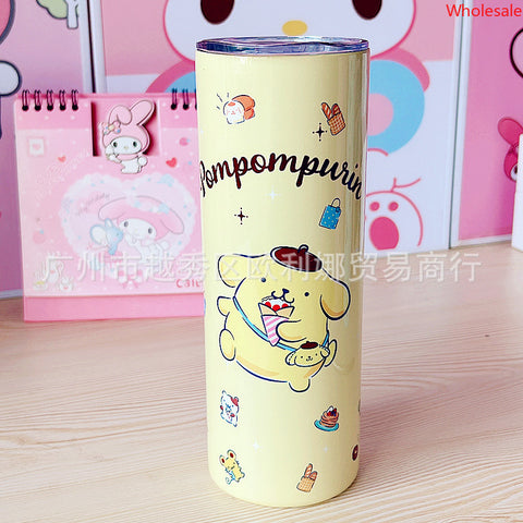 Sanrio Insulated Cup, Stainless Steel Straw Cup, New Multi-purpose Straight Drinking Cup, Cute Portable Insulated Cup, Water Cup