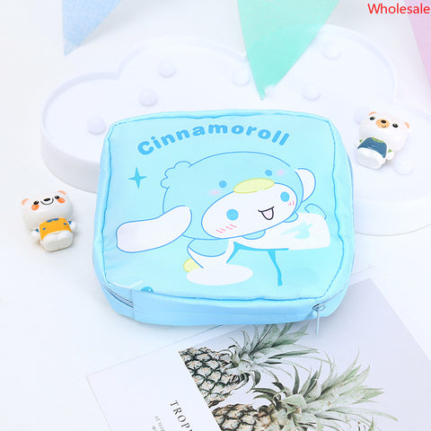 Sanrio Ice and Snow Series Sanitary Napkin Storage Bag Cute Girl Portable Cosmetic Small Package.