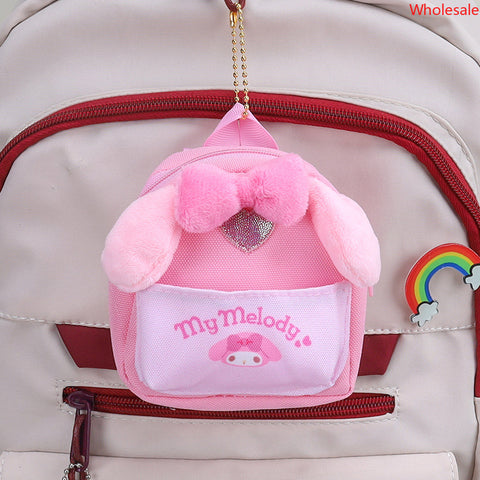 Sanrio Small School Bag Creative Wrist Bag Zero Wallet Card Bag Cartoon Earphone Bag Pendant