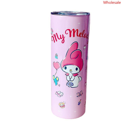 Sanrio Insulated Cup, Stainless Steel Straw Cup, New Multi-purpose Straight Drinking Cup, Cute Portable Insulated Cup, Water Cup