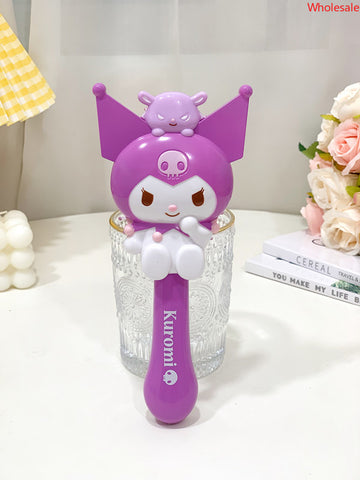 The New Sanrio Portable Cartoon Student Massage Airbag Comb Handle Mirror Koulomi Hand-held Cosmetic Mirror Hair Comb.