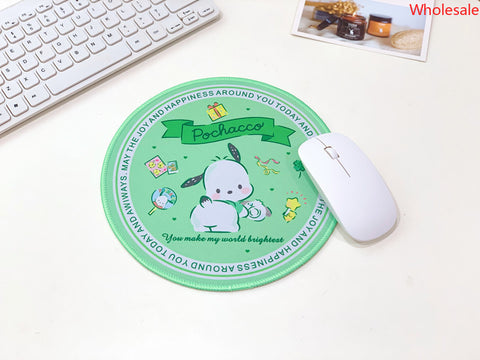 Sanrio Mouse Pad Girl Heart Round Mouse Pad Candy Department Computer Keyboard Office Game Bracer Pad Heat Insulation Pad