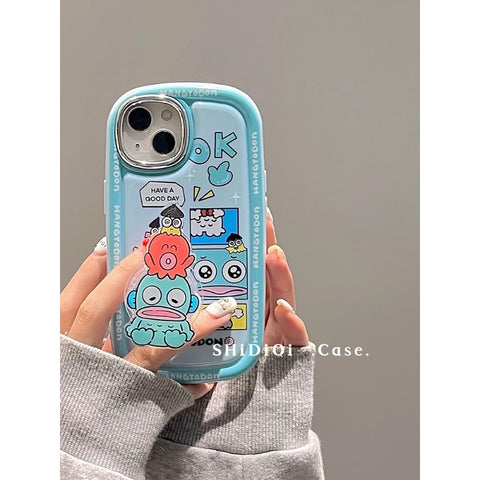 Cute Cartoon Apple Mobile Phone Case Kuromi My Melody Sanrio iPhone Case Full Body Protective Case For IPhone 11-15 Pro Max