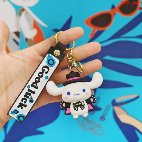 New Sanrio Car Key Chain Cute Doll Doll Machine Pendant Small Gifts.