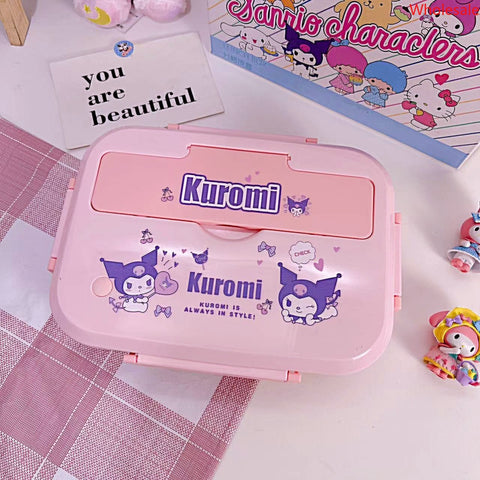 Sanrio Insulated Lunch Box Students Portable Tableware Office Workers Compartment Lunch Box.