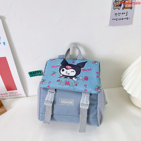 Sanrio Summer New Children's Bag Fashion Oxford Fabric Backpack Large Capacity Cartoon Kindergarten Schoolbag