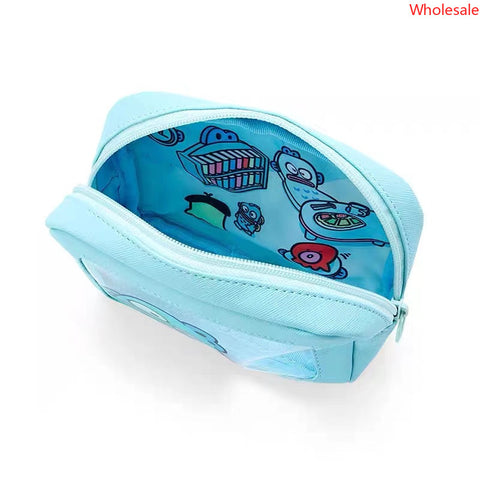 Cartoon Fishman Translucent Cosmetic Bag Travel Portable Waterproof Cosmetic Storage Bag