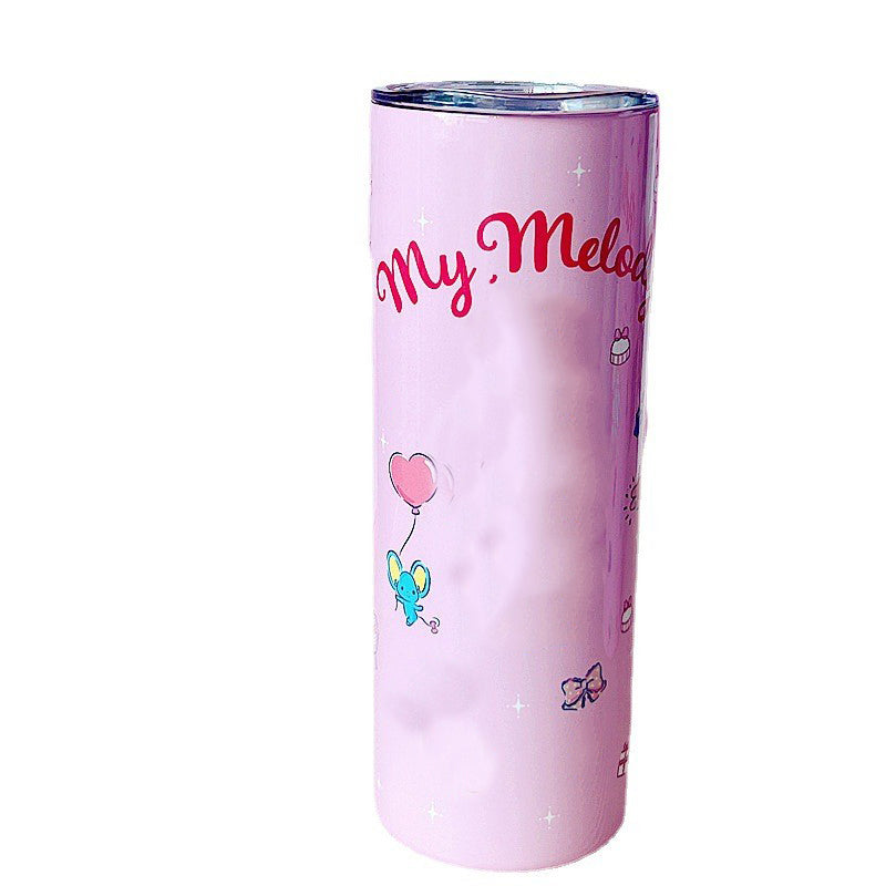 Thermos cartoon stainless steel straw Cup qh04