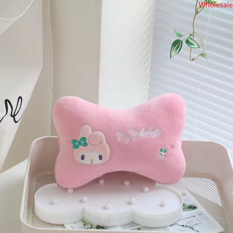 Sanrio Car Headrest Seat Neck Pillow Plush Waist Pillow Car Accessories