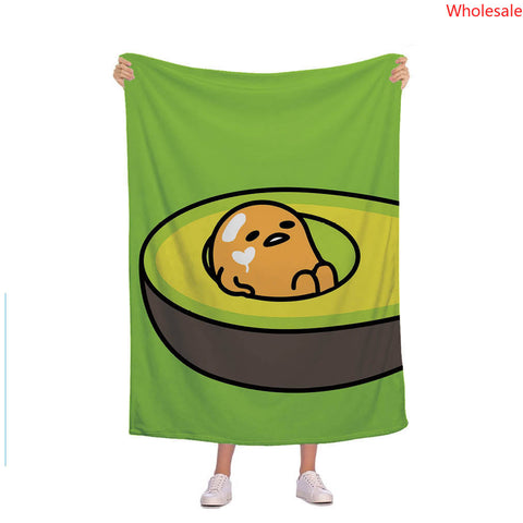 Gudetama King Blanket Camping Travel Blanket Cartoon Blanket Amazon New Cross border Popular Flannel Blanket