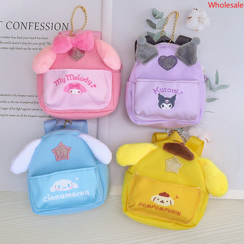 Sanrio Small School Bag Creative Wrist Bag Zero Wallet Card Bag Cartoon Earphone Bag Pendant