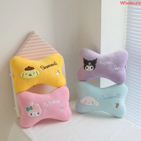 Sanrio Car Headrest Seat Neck Pillow Plush Waist Pillow Car Accessories