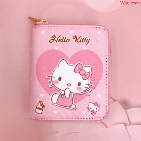 Sanrio Casual Short Zipper Wallet Card Bag Key Bag Loose Wallet Coin Bag