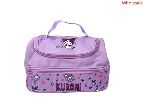 Sanrio double-layer thermal insulation bag Large capacity student lunch box Portable thermal insulation lunch bag