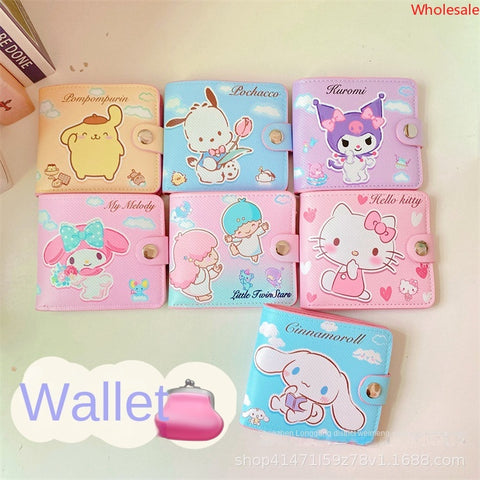 Sanrio Short Wallet, Coin Purse, Coin Paper Ultra Storage Bag