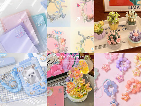 【Buy Points】LIVE PICK - You Can Choose Whatever You Like - Cute Household Office Home Books Rulers Stickers Charm Pens Storage Box Etc.