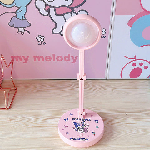 Sanrio Student Dormitory Desk Lamp LED Foldable USB Children&#039;s Reading Eye Protection Lamp