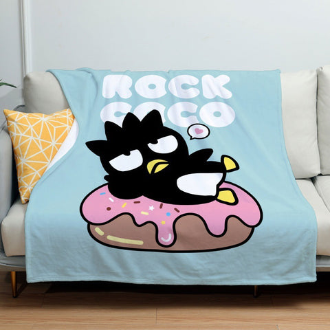 Sanrio BadBadtz-maru Set Flannel Blanket Bed Sheet Sofa Blanket Lunch Break Cover Blanket