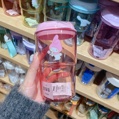 MINISO MINISO Excellent Product Sanrio Instant Cold Extraction Coffee Cup 500mL Disney Transparent Cartoon Water Cup