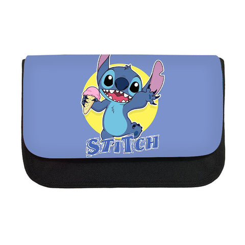 Stitchy  Children&#039;s Triangle Pencil Case New Primary School Pencil Case Creative Cartoon Student Pencil Case.