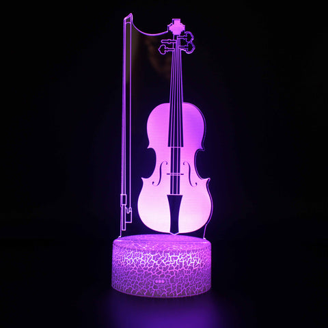 Guitar Night Lamp Piano Notes Atmosphere Sense Small Table Lamp Personalized Creativity Rechargeable Instrument Store Decoration Decoration Decoration home83