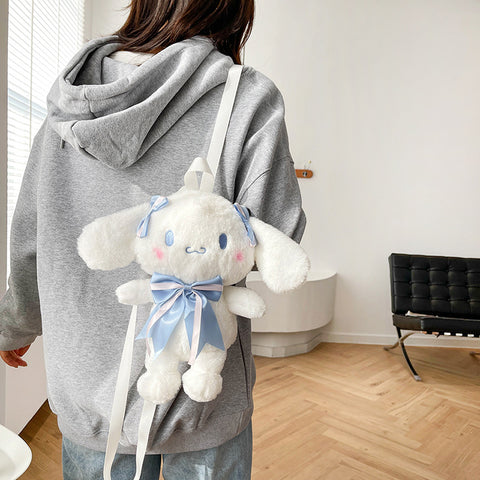 Sanrio Cute Backpack Cartoon Girl Heart Doll Plush Bag