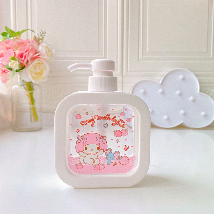 Sanrio Household Lotion Bottle 300ML Press Large Capacity Washing Liquid Bath Milk Separate Bottle