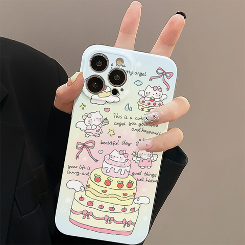 Cartoon Hellokitty Cat Cute Cute Sanrio iPhone Case Full Body Protective Case For IPhone 11-15 Pro Max