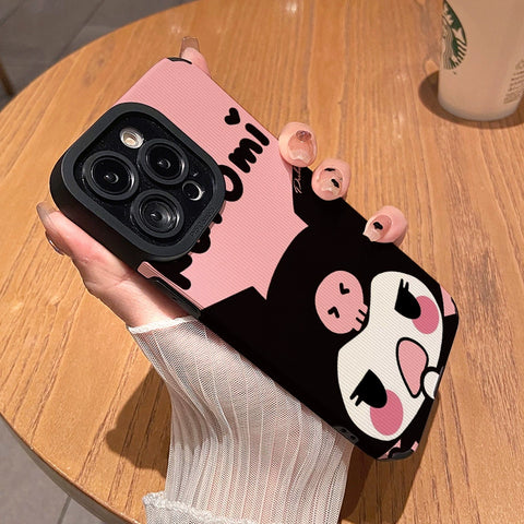 Cartoon Kuromi Cute IPhone Case Full Body Protective Case For IPhone 11-15 Pro Max