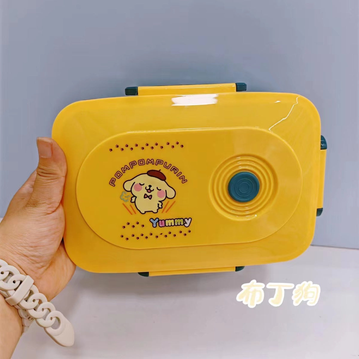 New Cartoon Sanrio Plastic Microwave Oven Three Compartment Student Lunch Box Office Worker Cute Fresh-keeping Box Bento Box